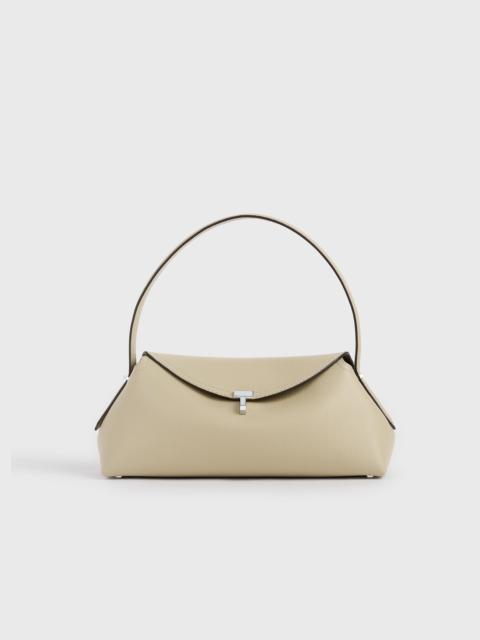 TOTEME T-lock grained-leather shoulder cashew