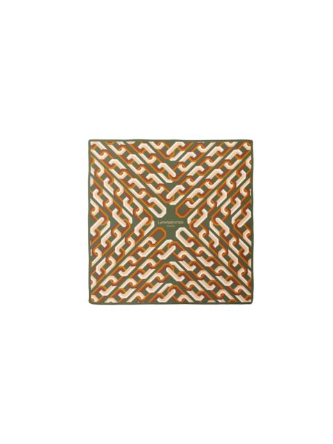 LePARMENTIER Chain Motif Bandana Silk Scarf