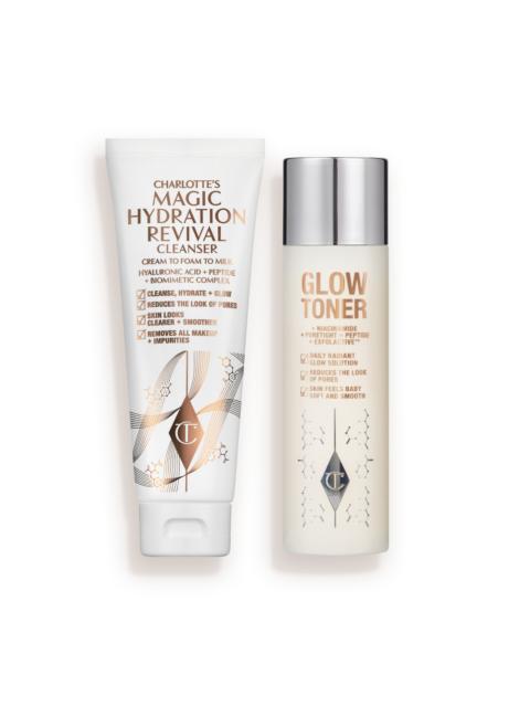 Charlotte Tilbury MAGIC CLEANSE, TONE & GLOW DUO SKINCARE KIT