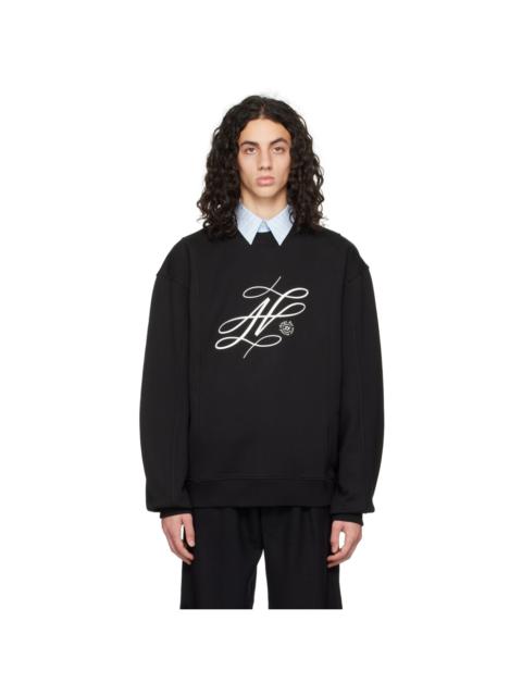 ADER error Black Dancy Sweatshirt