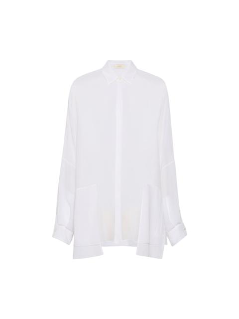 LAPOINTE Georgette Oversized Shirt