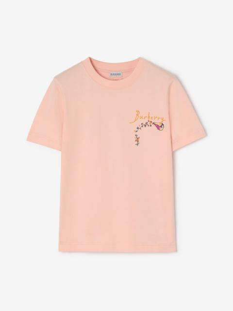 Burberry Brave Little Tree Cotton T-shirt