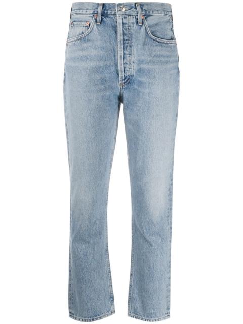 AGOLDE cropped skinny-fit jeans