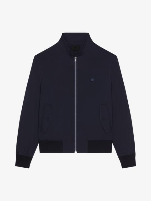 HARRINGTON JACKET IN WOOL POPLIN WITH 4G DETAIL