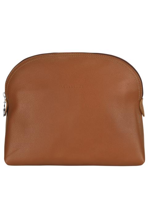 Longchamp Le Foulonné Toiletry case Caramel - Leather