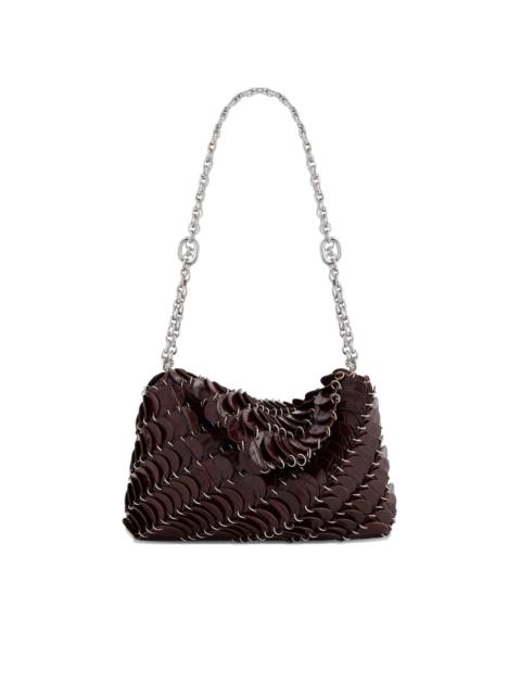 rabanne embossed crocodile shoulder bag