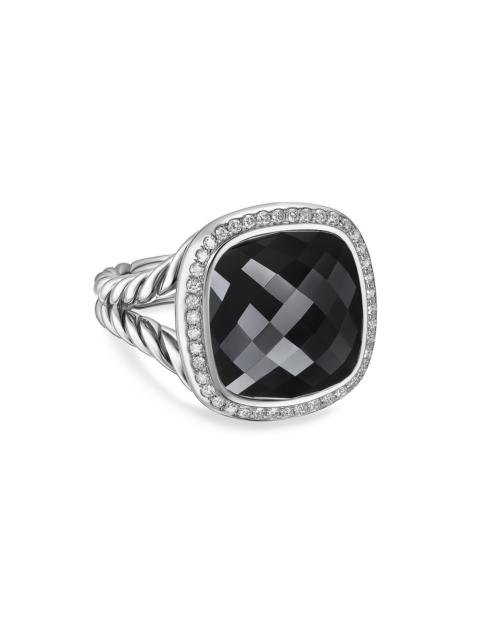 DAVID YURMAN Women's Albion Ring in Sterling Silver - Black Onyx