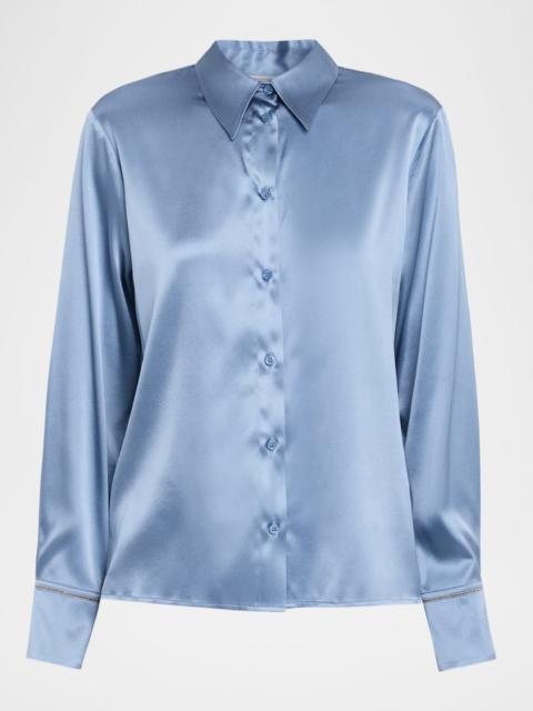 PESERICO Punto Luce Silk-Blend Shirt