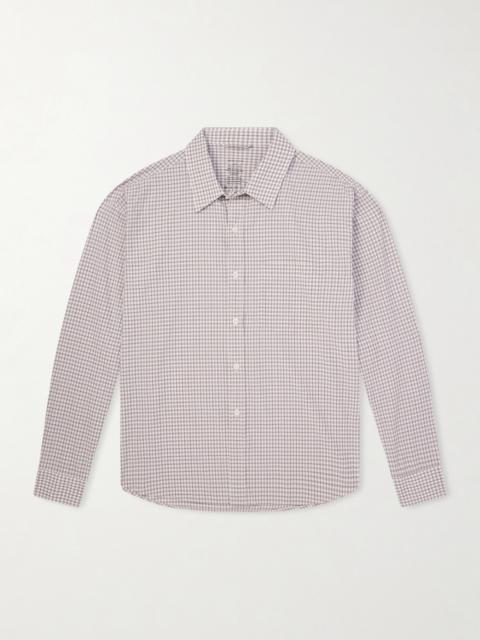 mfpen Executive Checked Cotton-Poplin Shirt