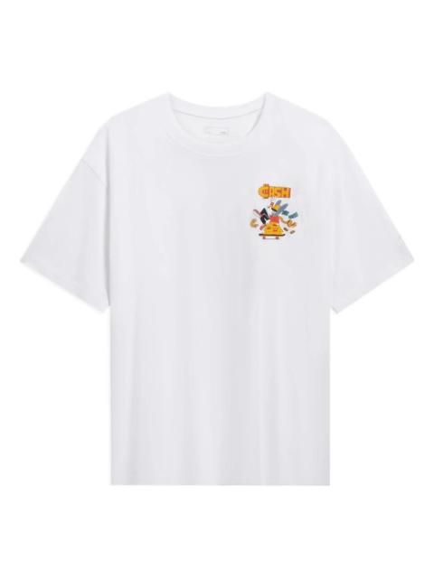 Li-Ning Li-Ning x Pablo Ientile Cartoon Graphic T-shirt 'White' AHST027-4