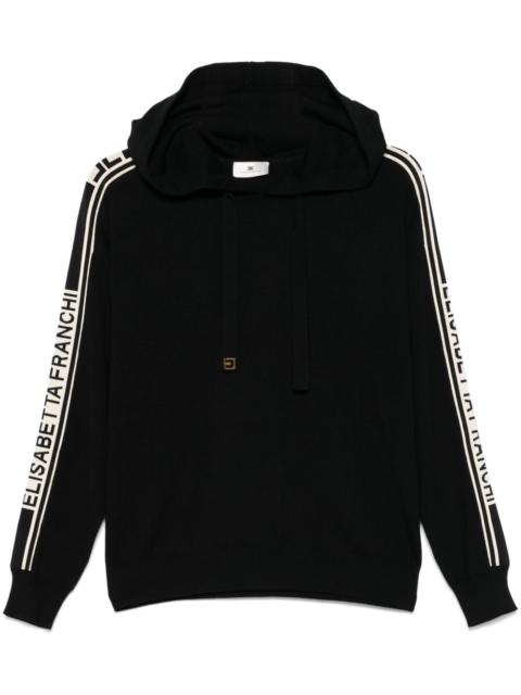 ELISABETTA FRANCHI contrast-band hoodie