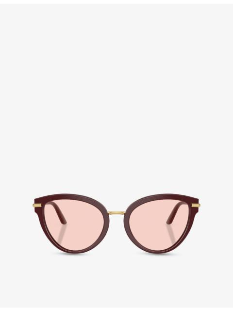 Dolce & Gabbana DG4492 Butterfly-Frame Acetate Sunglasses