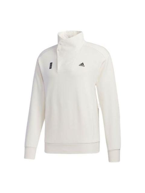 [Same To The Left] adidas Wuji High Collar Side Button Sports Men's White GM4470