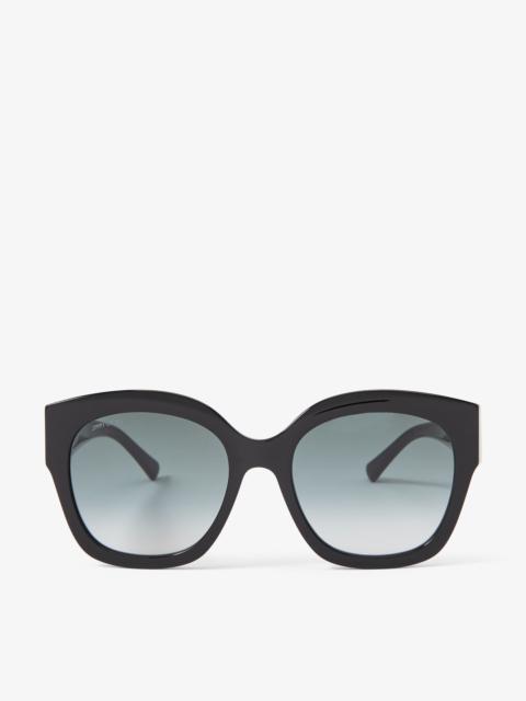 Leela
Black Square Frame Sunglasses with Glitter