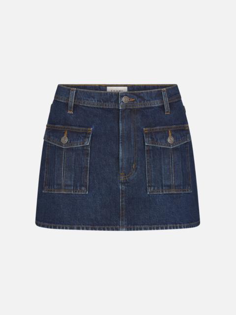 FRAME The Mini Denim Utility Skirt