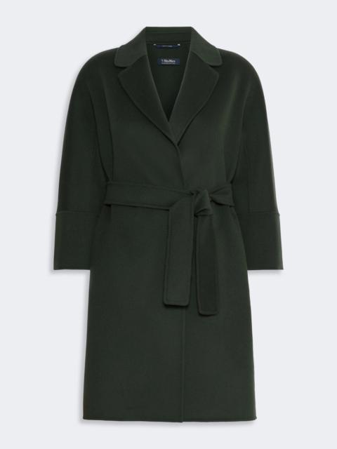'S Max Mara ARONA Short double-faced wool coat - DARK GREEN