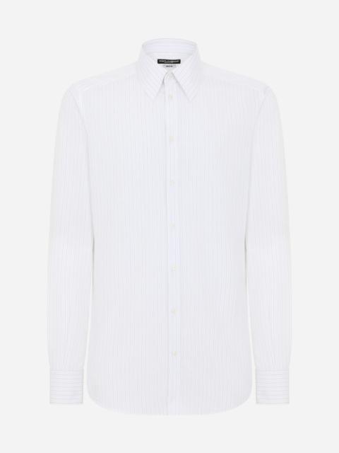 Dolce & Gabbana Striped cotton Martini-fit shirt