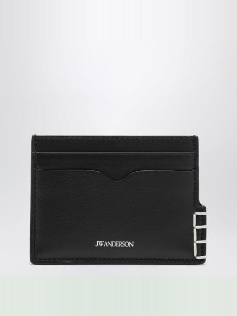 JW Anderson Loafer card holder in black leather