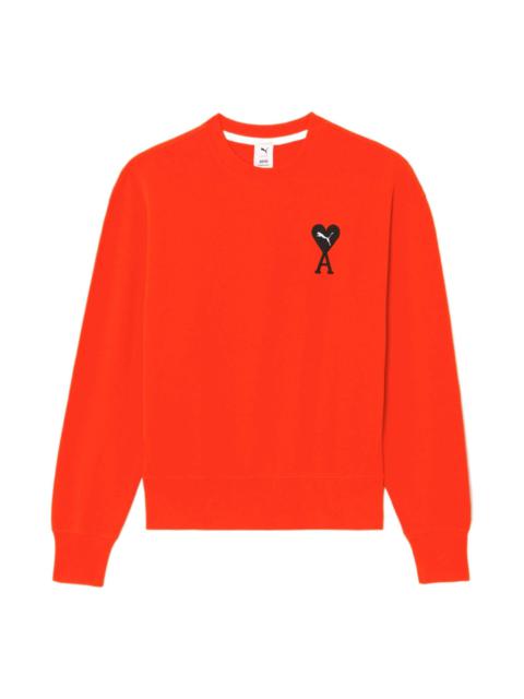 (WMNS) PUMA X AMI Sweatshirt 'Orange' 534111-95