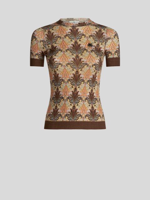 Etro JERSEY T-SHIRT WITH FLOWER PRINT | REVERSIBLE
