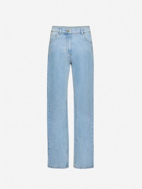MAGDA BUTRYM Straight-leg denim pants in light blue