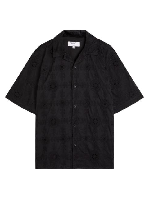 Wax London Wax London Didcot Embroidered Cotton Shirt