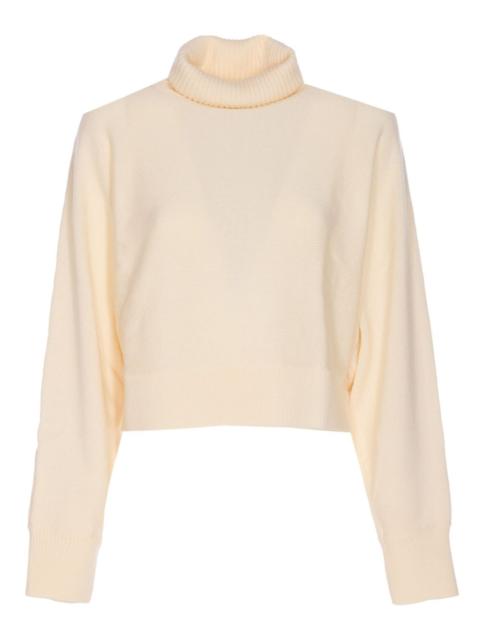MICHAEL KORS high-neck logo-plaque sweater