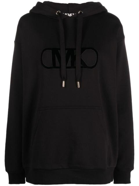 MICHAEL KORS logo-embossed drawstring hoodie
