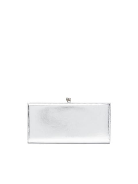Jil Sander Goji metallic-effect purse