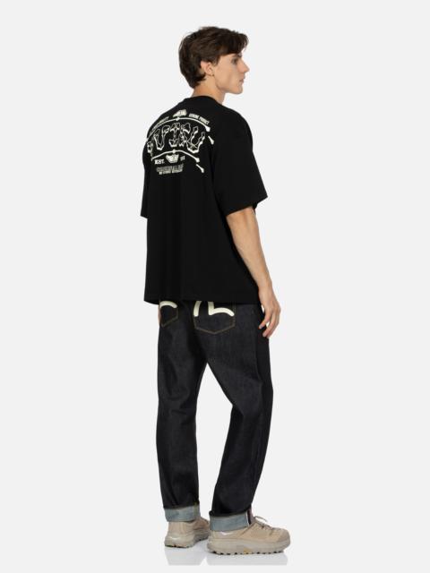 EVISU SEAGULL PRINT BAGGY FIT DENIM JEANS #2000