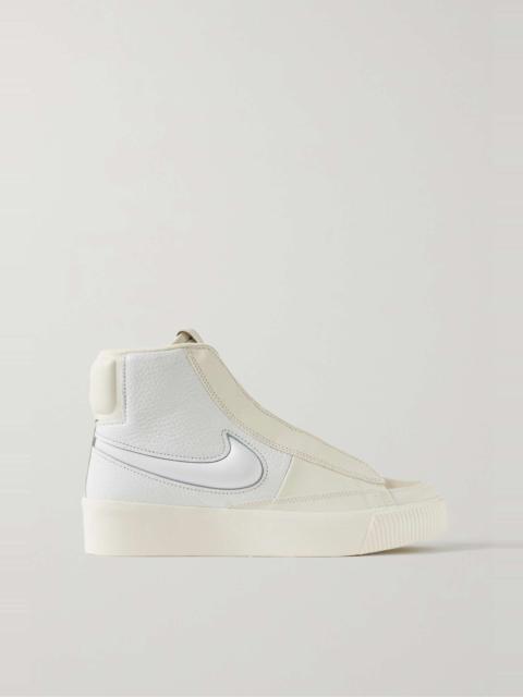 Nike Blazer Mid Victory smooth and textured-leather sneakers