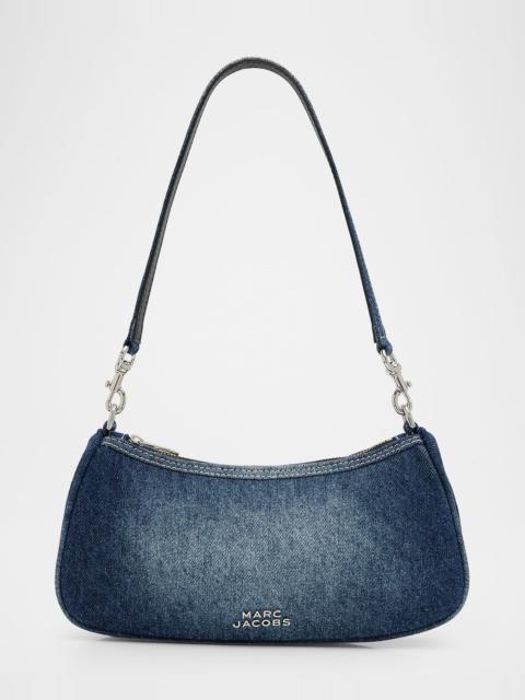 Marc Jacobs The Faded Denim Charm Shoulder Bag