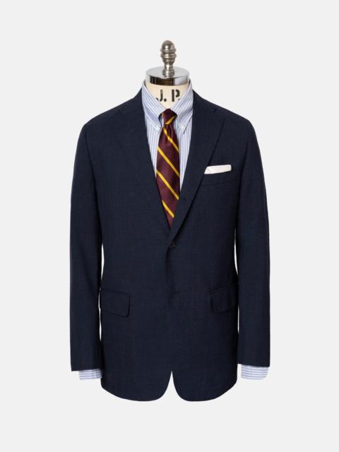 J. PRESS MADE-IN-USA MUTED NAVY PLAID FOX AIR SUIT