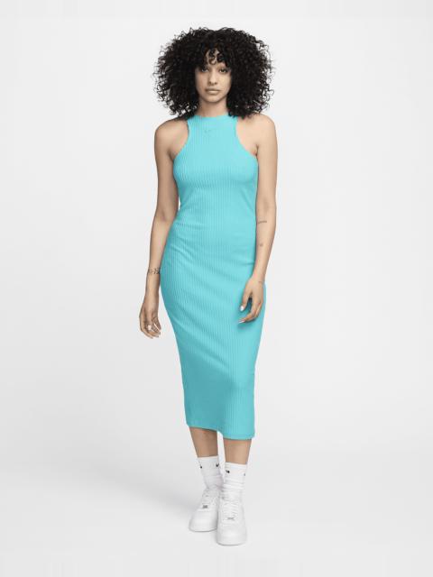 Nike Women's Nike Sportswear Chill Knit Slim Sleeveless Ribbed Midi Dress