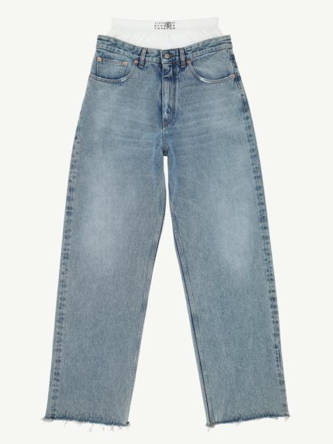MM6 Maison Margiela Layered jeans