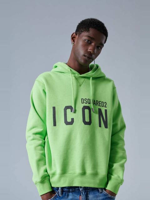 DSQUARED2 ICON SPLASH COOL FIT HOODIE SWEATSHIRT | REVERSIBLE