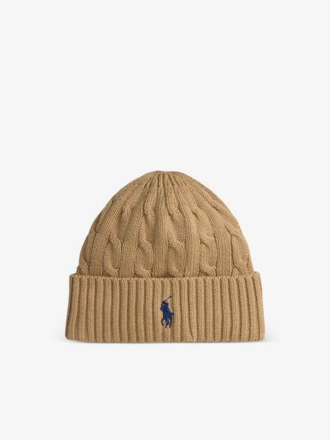 Polo Ralph Lauren cable-knit beanie hat