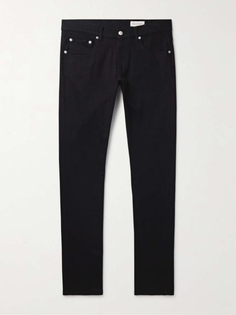 Alexander McQueen Skinny-Fit Logo-Embroidered Jeans