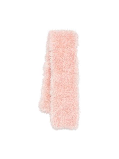 GANNI faux-fur scarf