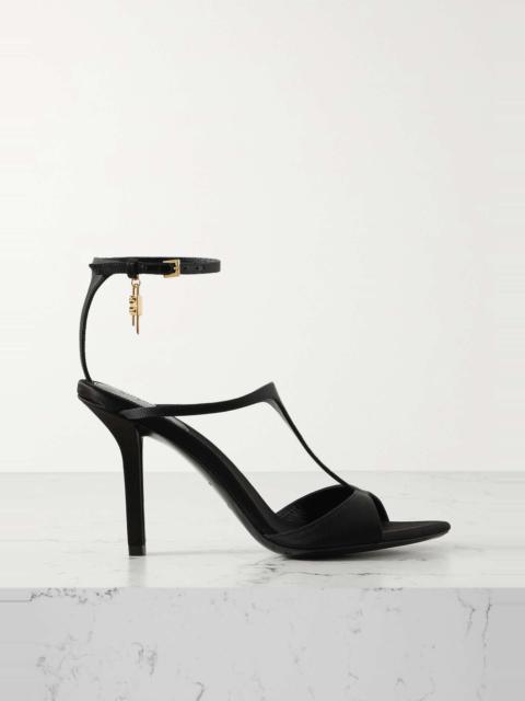 G-Lock duchesse-satin sandals