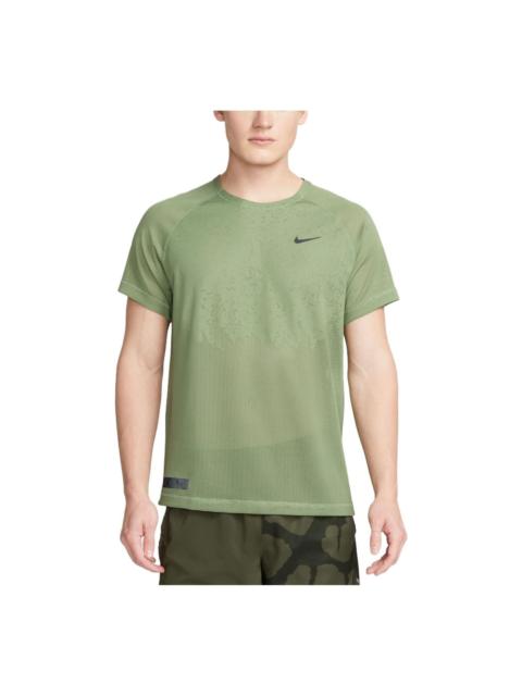 Nike Nike Dri-FIT ADV Run Division TechKnit Short-Sleeve Running Top 'Green' DX0854-386
