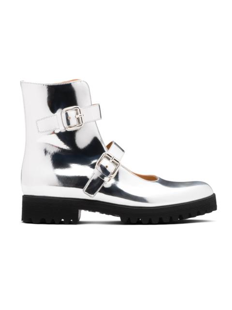 Church's Kn2
Mirror Calf Leather Mary Jane Boot Silver