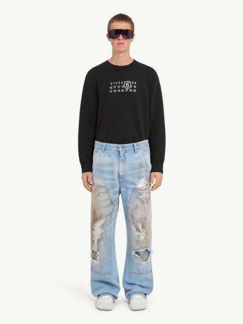MM6 Maison Margiela Distressed Jeans