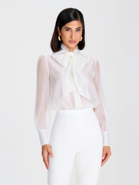 NADINE MERABI Naomi White Bodysuit