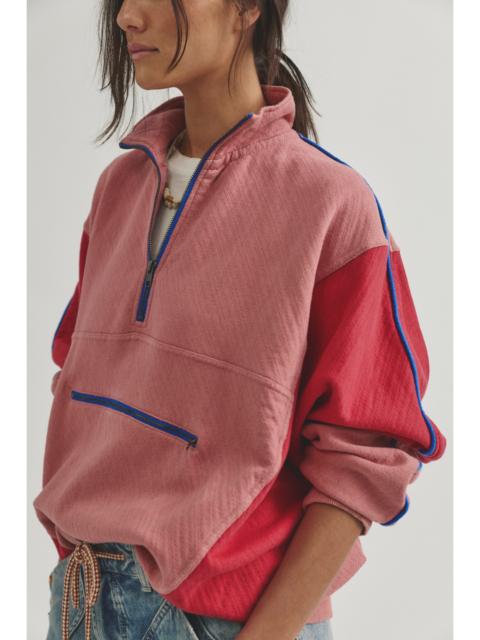 FREE PEOPLE We The Free Charlie Half-Zip Sweatshirt