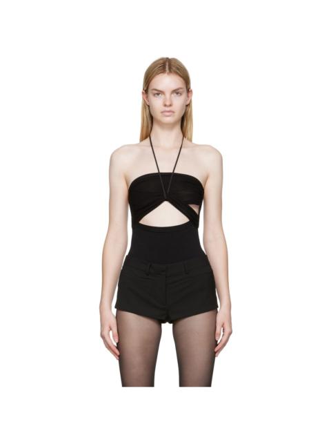 NENSI DOJAKA Black Cutout Bodysuit