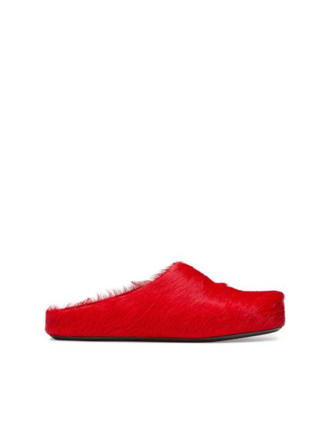 Marni Fussbett calf-hair slippers