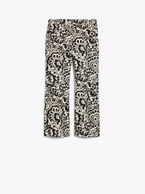 WEEKEND Max Mara CADMIO Printed canvas trousers