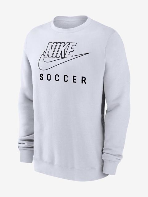 Nike Swoosh Club Fleece Men's Soccer Pullover Crew-Neck Sweatshirt