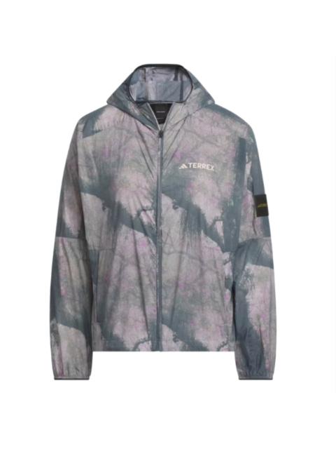adidas (WMNS) adidas National Geographic Windbreaker Asia Sizing 'Purple' IS9506